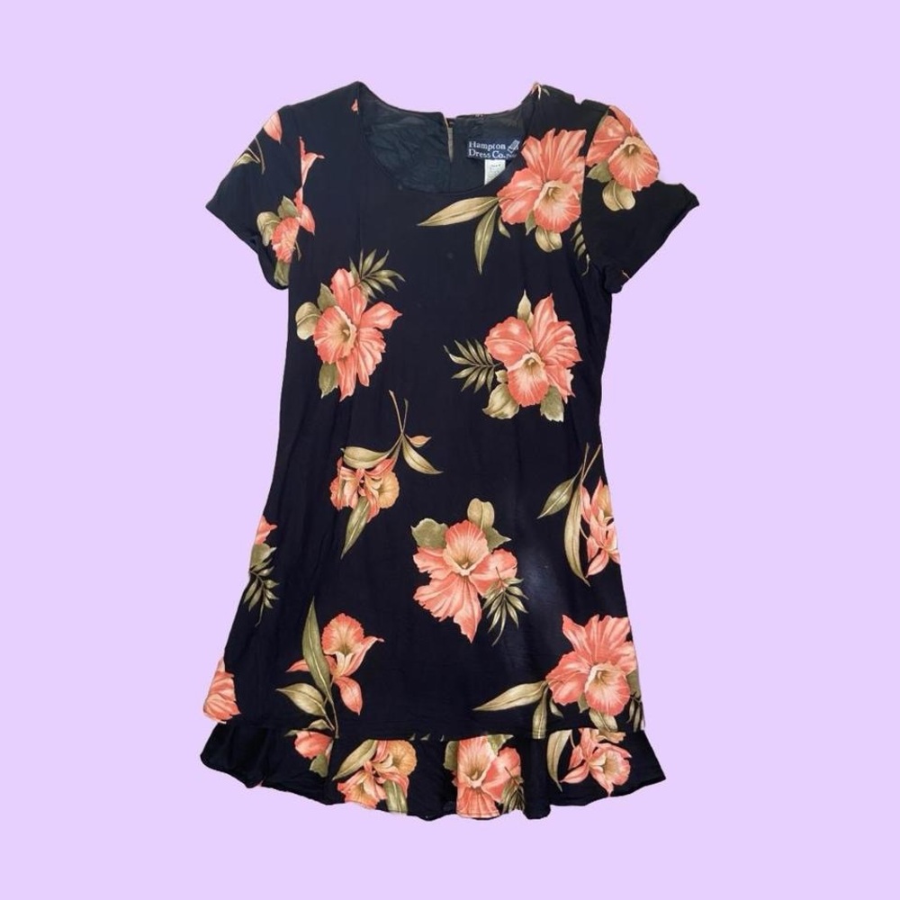 Vintage 90s Hawaiian Floral Dress 🔥